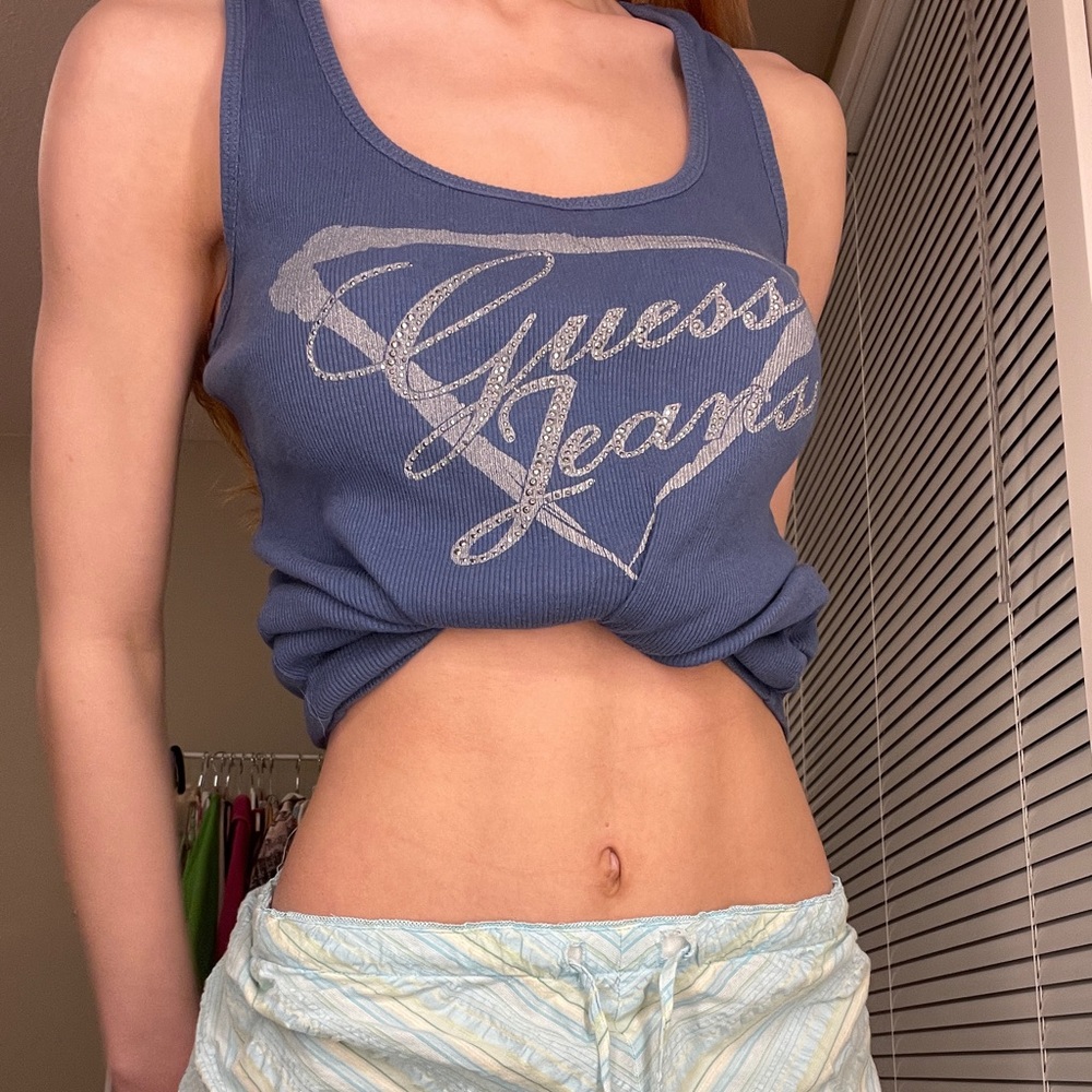Vintage guess Jean tank top